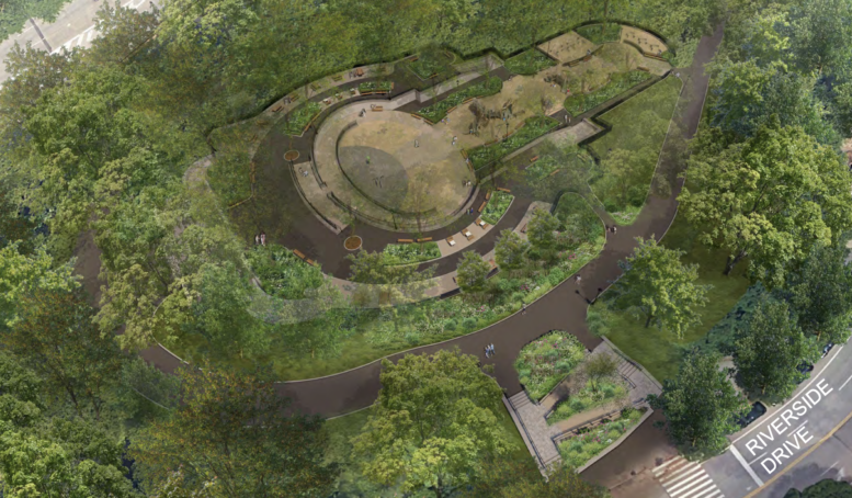 Render of Dinosaur Park, via nyc.gov
